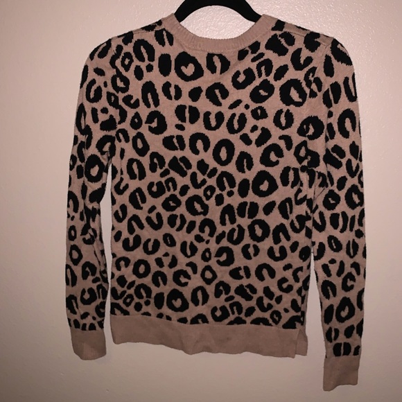 NWOT- A New Day Leopard Crewneck Sweater - Picture 2 of 6